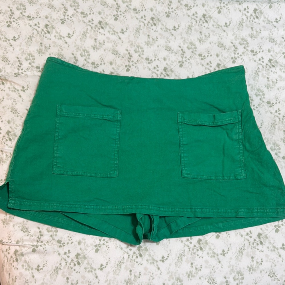 Urban Outfitters Green Skorts with Tailored Design